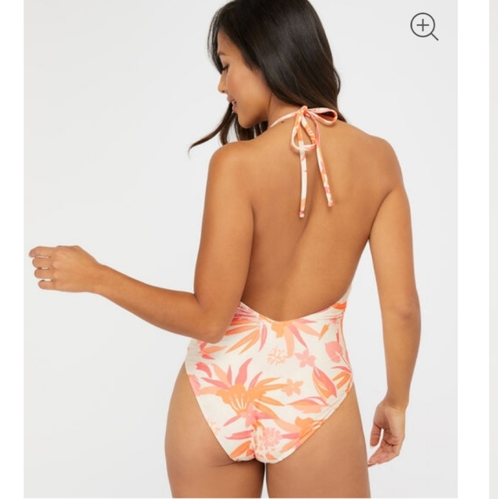 ACCESSORIZE LONDON Orange tropical palm one piece - Picture 2 of 13